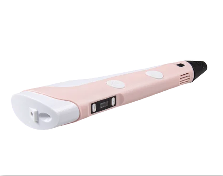 3D ручка з LCD дисплеєм 3DPen Hot Draw 3 Pink+Дощечка+Ножиці+Комплект еко пластику для малювання 49 метрів - зображення 14