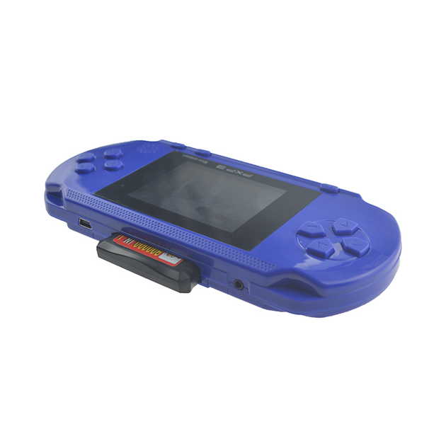 Портативная игровая ретро приставка с LCD экраном 2.7" UTM PXP3 16bit с подключением к ТВ + картридж с играми Синяя - изображение 9