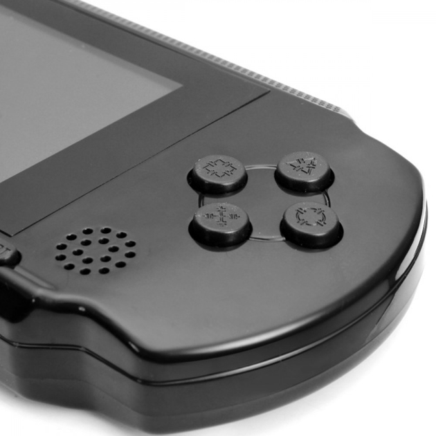 Портативная игровая ретро приставка с LCD экраном 2.7" UTM PXP3 16bit с подключением к ТВ + картридж с играми Черная - изображение 4