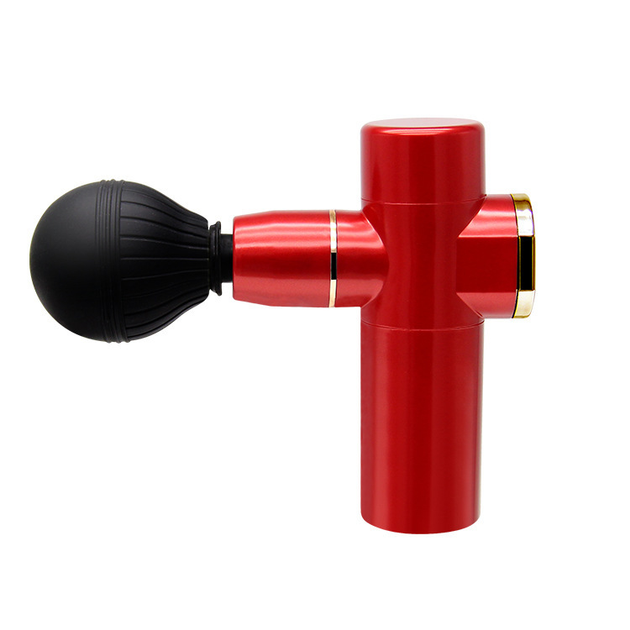 Портативний вібраційний ручний масажер для тіла міні-пістолет Fascia Mini Massage Gun 2021 акумуляторний, розслаблює м'язи Червоний - зображення 13