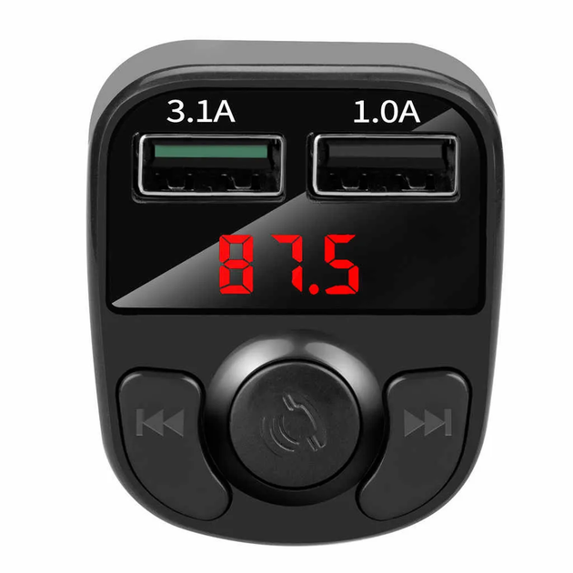 Автомобильный FM модулятор трансмиттер для машины Power Pik 22X Bluetooth с функцией громкой связи/2xUSB/3.1A/microSD - изображение 3