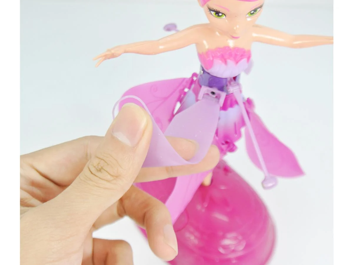 Летающая игрушка сказочная фея с управлении рукой на подставке подиум Beauty Toy Magical Fairy звуковые и световые эффекты Розовая - Фото 8 Летающая игрушка сказочная фея с управлении рукой на подставке подиум Beauty Toy Magical Fairy звуковые и световые эффекты Розовая - изображение 8