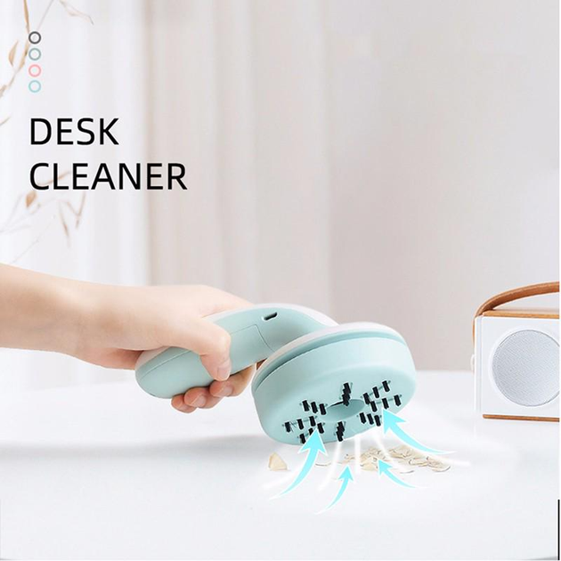 Беспроводной ручной пылесос Mini Clean House N 5000 для автомобиля и дома с USB разъемом Голубой - изображение 2