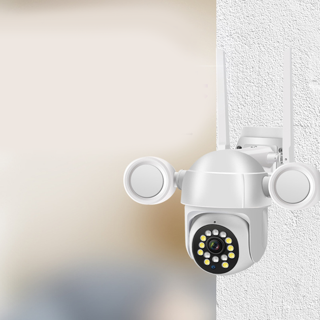 Уличная IP Wi-Fi камера видеонаблюдения Visio 580-360° поворотная с удаленным доступом, ночная съемка, влагозащита Белый - изображение 8