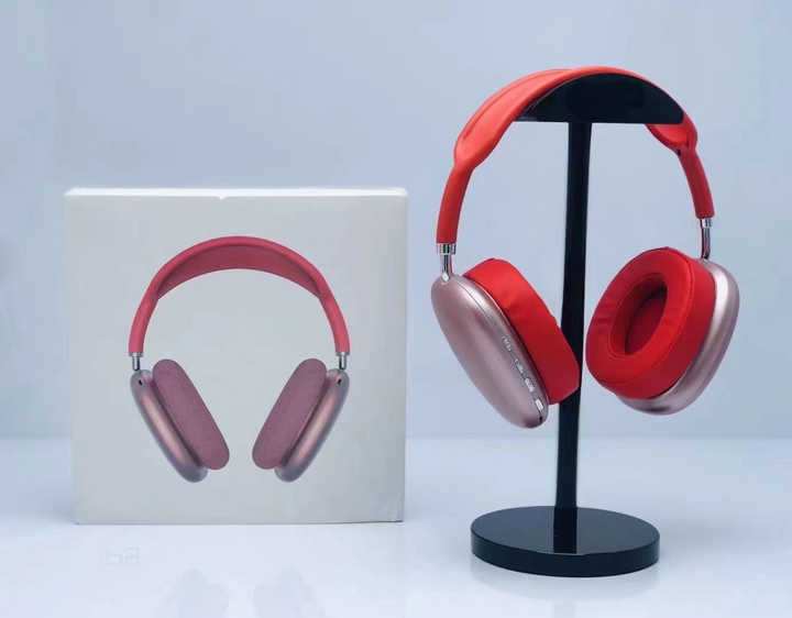 Полноразмерные беспроводные Bluetooth наушники-гарнитура с аккумулятором Macaron MP90 с MP3 плеером/AUX/microSD Красные - изображение 5