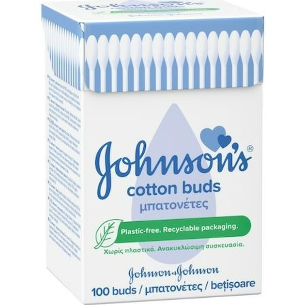 Вушні палички Johnson’s Baby Cotton Buds 100 шт (8410207111423) - зображення 1