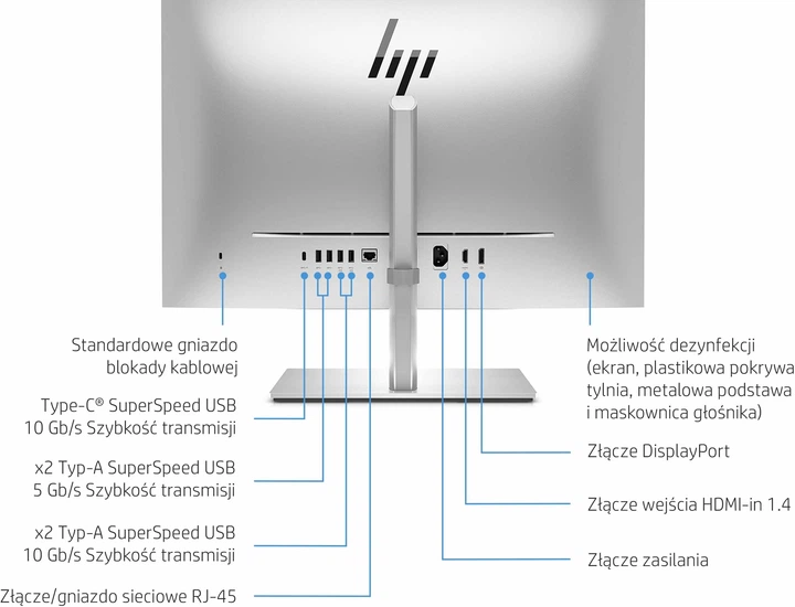 Моноблок HP EliteOne 840 G9 AiO, Intel Core i7 (5V8U5EA) - Фото 9 Моноблок HP EliteOne 840 G9 AiO, Intel Core i7 (5V8U5EA) - зображення 9