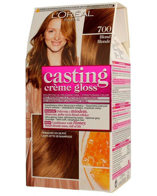 Kremowa farba do włosów bez amoniaku L'Oreal Paris Casting Creme Gloss 700 Blond 120 ml (3600523825615) - obraz 1