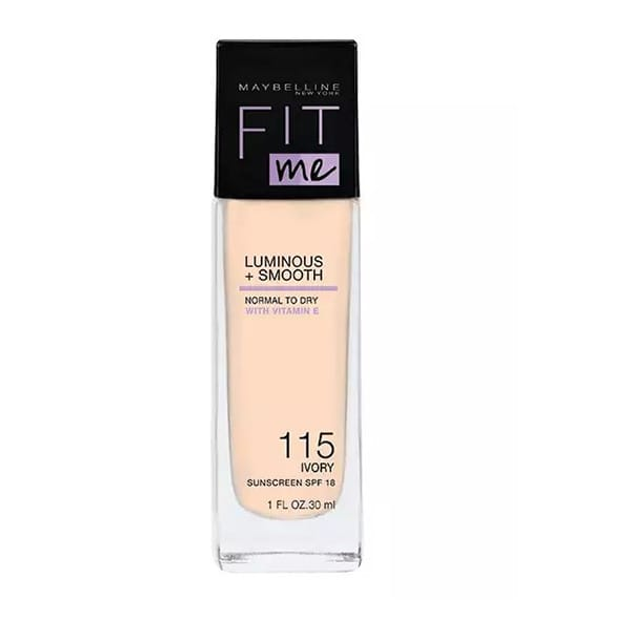 Тональний крем Maybelline Fit Me Luminous + Smooth SPF 18 115 Ivory 30 мл (3600530746514) - зображення 1