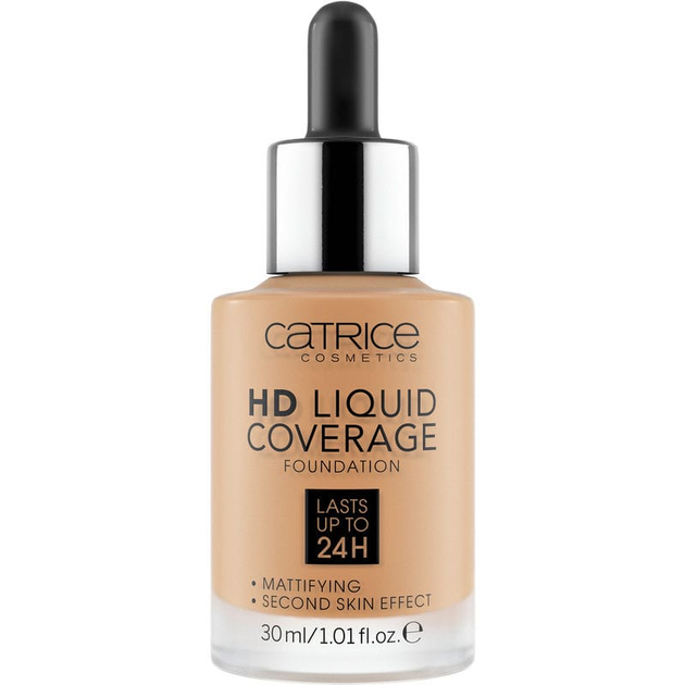 Podkład Catrice Hd Liquid Coverage Foundation Lasts Up To 24h 046 Camel Beige 30ml (4059729034465) - obraz 1