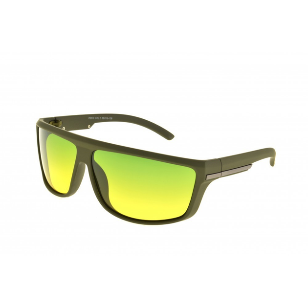 Сонцезахисні тактичні окуляри з зелено-жовтими лінзами. 3-38164 - зображення 1