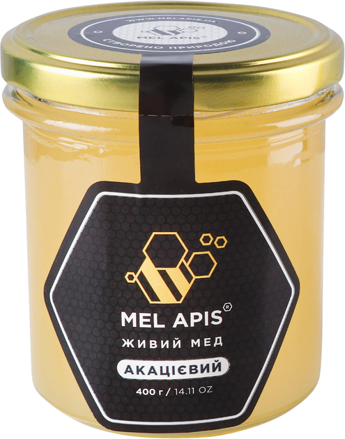 Мед натуральний Mel Apis Акацієвий 400 г (0.4 кг) (4820223530056) - зображення 2