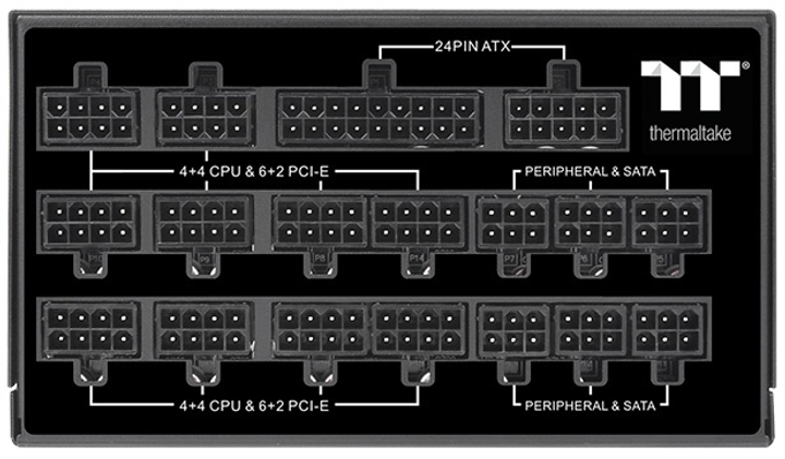 Zasilacz Thermaltake Toughpower TF1 1550W Modular 80+ Titanium (PS-TPD-1550FNFATE-1) - obraz 5