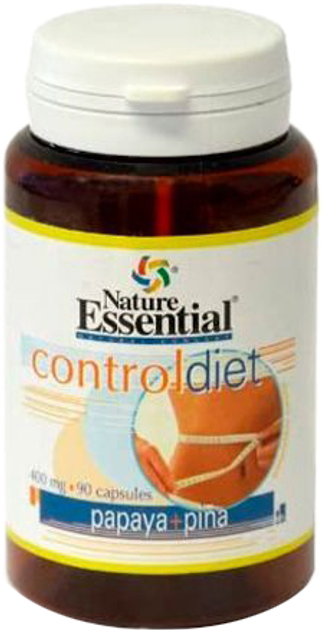 Дієтична добавка Nature Essential Papaya + Pineapple 400 мг 90 капсул (8435041332209) - зображення 1