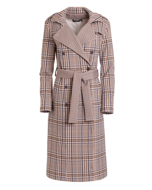 Пальто жіноче Nife Coat PL10 Checkered/Beige 36 Бежеве (5908292711671) - зображення 5