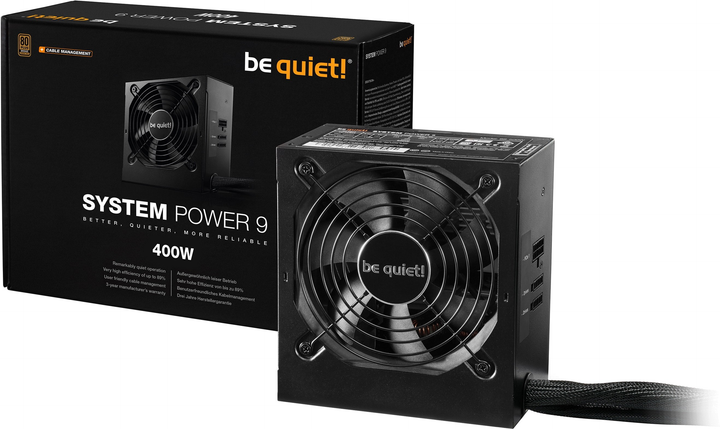 Блок живлення be quiet! System Power 9 CM 400W (BN300) - зображення 3