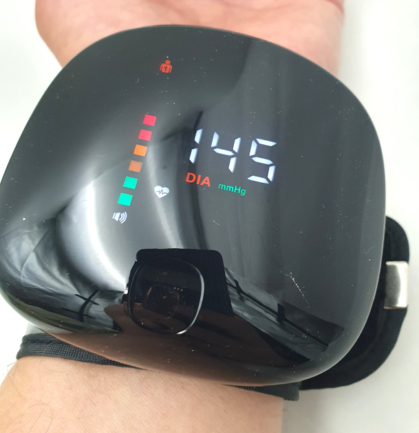 Тонометр автомат на зап'ясті акумуляторний HD LED екран Automatic Whatch Blood Pressure UKC A01 (LY-84) - зображення 3