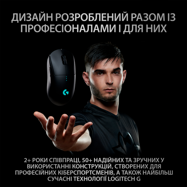 Мышь Logitech G Pro Gaming Wireless Black - изображение 2