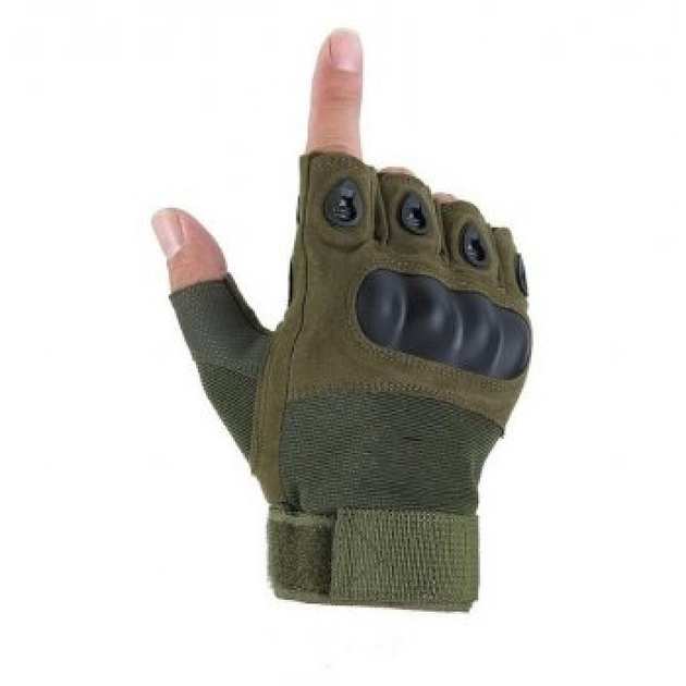 Перчатки без пальцев штурмовые тактические мужские XL - изображение 1