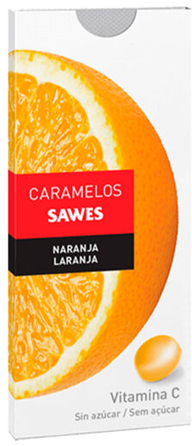 Witaminowe lizaki Sawes Sugar Free Orange Candies 22 g (8470001833273) - obraz 1