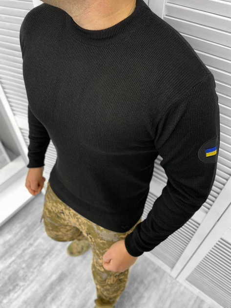 Чоловічий чорний светр avahgard розмір S - зображення 1