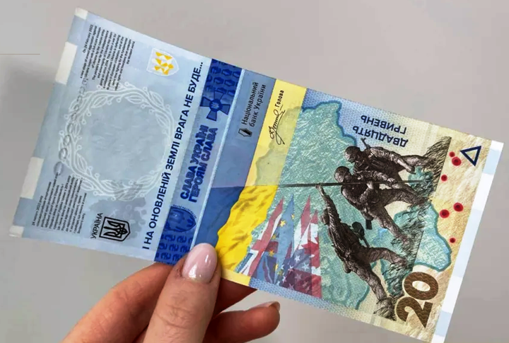 Купюра Украины 20 грн «ПОМНИМ! НЕ ПРОСТИМ!» НБУ 2023 - изображение 2