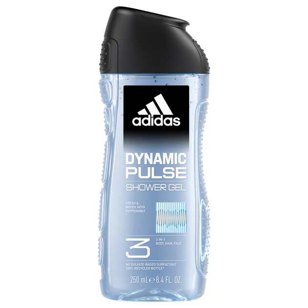 Perfumowany żel pod prysznic dla mężczyzn Adidas Dynamic Pulse 3 w 1 250 ml (3616304240515) - obraz 1