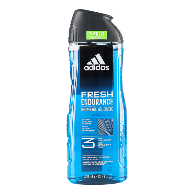 Żel pod prysznic Adidas Fresh Endurance 3 w 1 dla mężczyzn 400 ml (3616303459284) - obraz 1