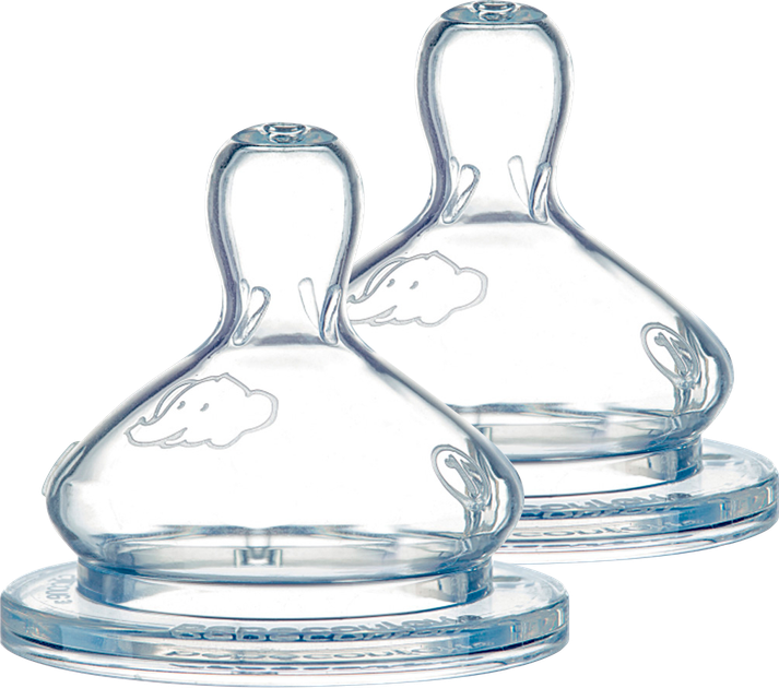 Силіконова соска Bebe Confort Emotion дитяче харчування широка основа розмір S3 2 шт (3102201200) - зображення 1