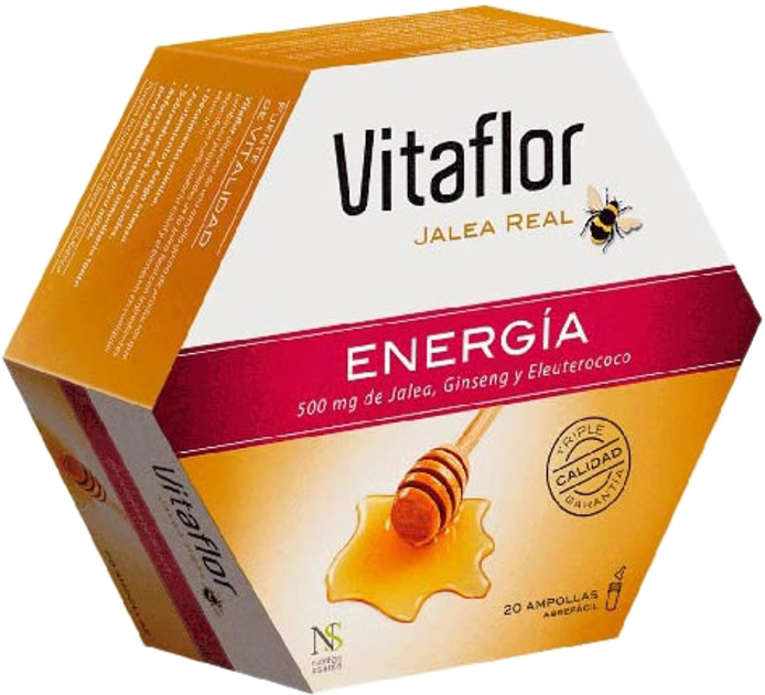 Suplement diety Vitaflor Jalea Real Energia 20 fiolek 200 ml (3175681194854) - obraz 1