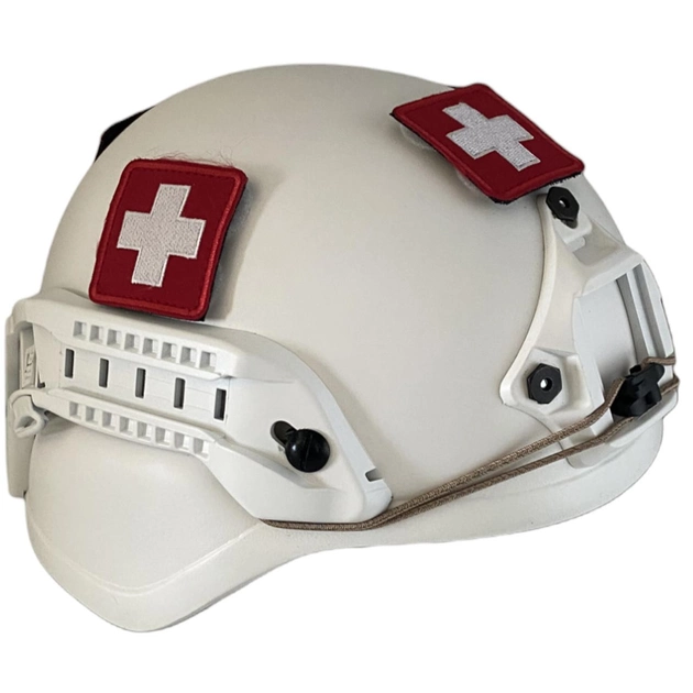 Каска шлем кевларовая для медицинских служб Производство Украина ОБЕРІГ F2(белый)клас 1 ДСТУ NIJ IIIa - изображение 2