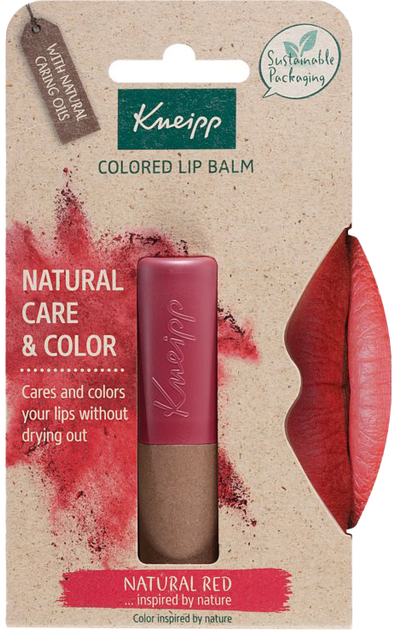 Бальзам для губ Kneipp Colored Lip Balm Natural Red 3.5 g (4008233160214) - зображення 1