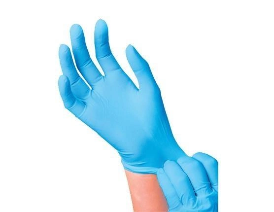 Нітрилові рукавички Medicom SafeTouch® Slim Blue без пудри Розмір L 100 шт (50 пар) - изображение 2