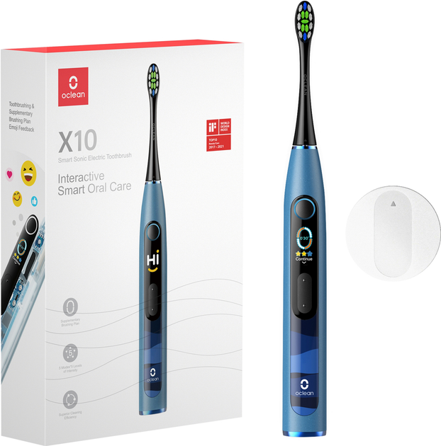 Электрическая зубная щетка Oclean X10 Electric Toothbrush Blue – фото ...