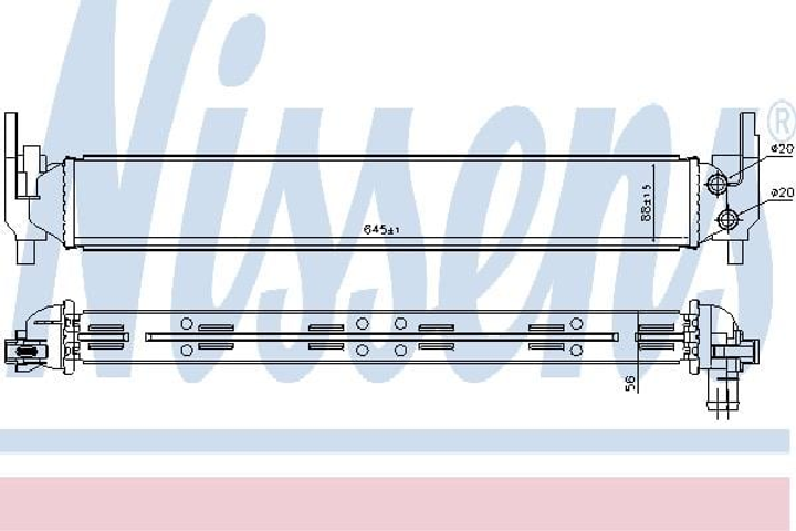 Радіатор AUDI A 1 / S 1 (8X) (10-) 1.4 TFSI Nissens (65331) - зображення 1