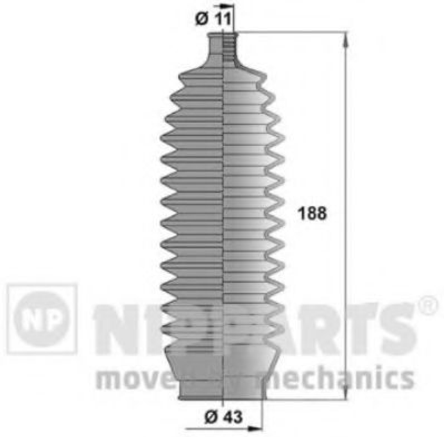 Пильовик рульового механізма Nipparts (J2855000) - зображення 1