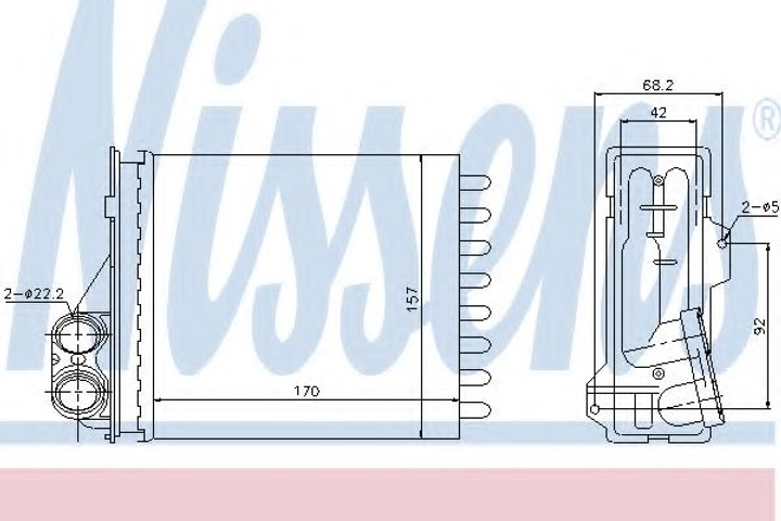 пічка RN DUSTER(10-)1.2 TCE(+)[OE 6001547484] Nissens (76512) - зображення 1