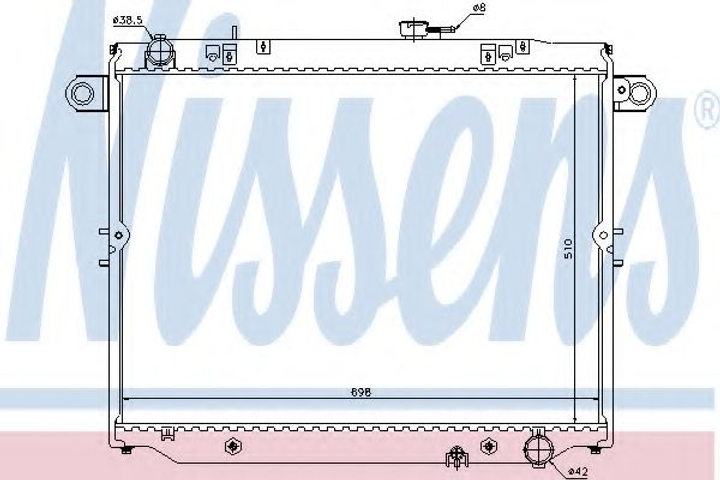 Радіатор LS LX 470(+)[OE 16400-50210] Nissens (64882) - зображення 1