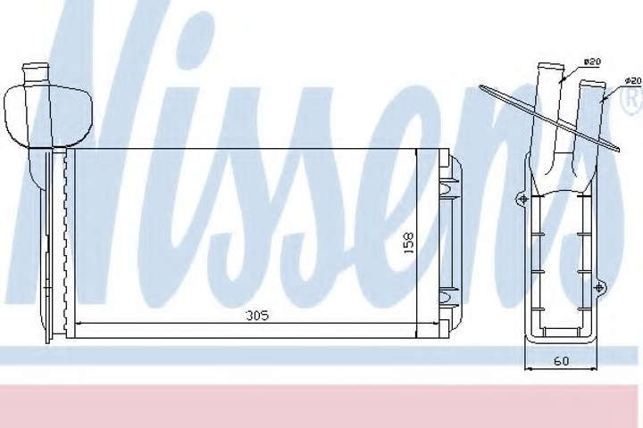 печь VW TRANSPORTER T4(90-)1.8 i(+)[OE 701.819.031 A] Nissens (73965) - изображение 1