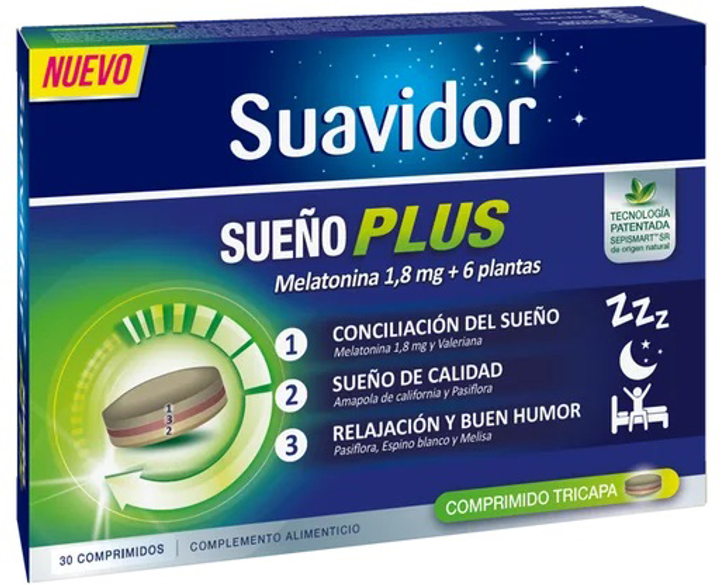 Suplement diety Urgo Suavidor Sleep Plus 15 tabletek (8470002048652) - obraz 1