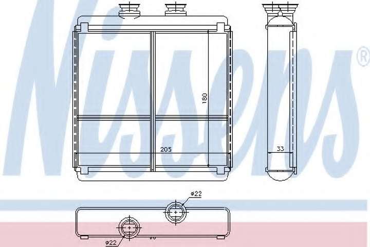 пічка MB C W 204(07-)C 180(+)[OE 204 830 00 61] Nissens (72042) - зображення 1