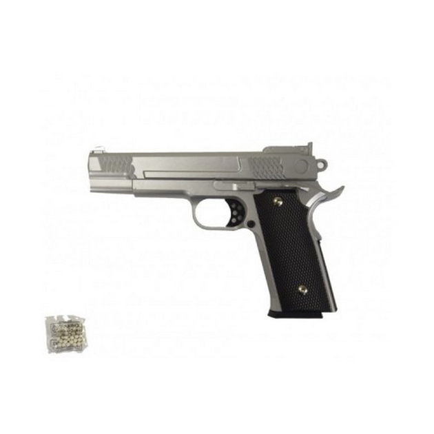 Іграшковий пістолет на кульках "Browning HP" Galaxy G20S метал сталевий метал - изображение 1