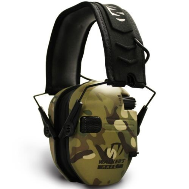 Активные стрелковые наушники Walker’s Razor Slim Electronic Muff Green Multicam - изображение 1