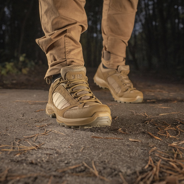Мужские тактические кроссовки с мембраной M-Tac размер 38 (25 см) Coyote (30402005) водоотталкивающие - изображение 2