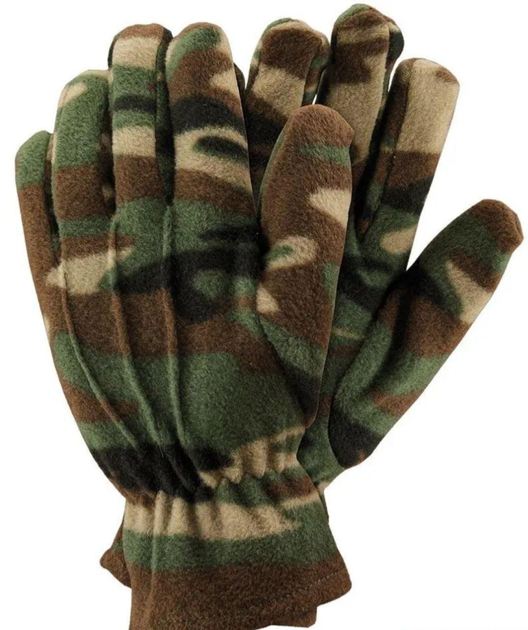 Перчатки камуфляжные зимние флисовые (мультикам) - изображение 1