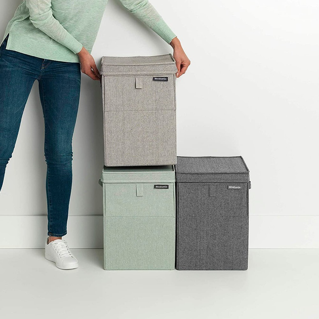 Корзина для белья Brabantia Laundry Box 35 л Серый (120428) - Фото 5 Корзина для белья Brabantia Laundry Box 35 л Серый (120428) - изображение 5