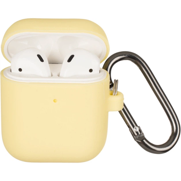 Чохол футляр для Apple AirPods 1 / 2 yellow фото, відгуки