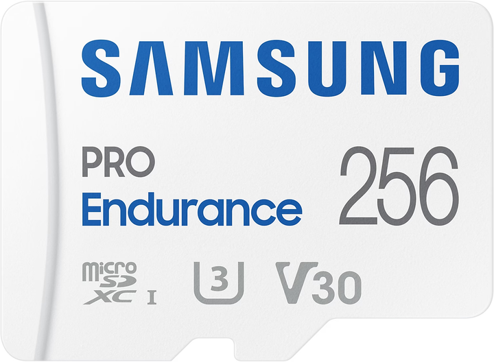 Карта пам'яті Samsung PRO Endurance microSDXC 256GB Class 10 UHS-I U3 V30 + SD адаптер (MB-MJ256KA/EU) - зображення 2