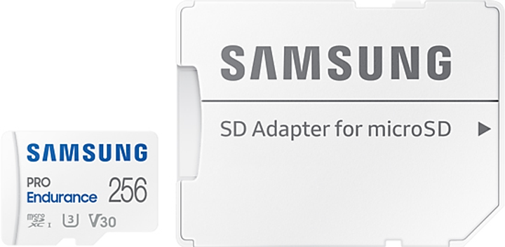 Карта пам'яті Samsung PRO Endurance microSDXC 256GB Class 10 UHS-I U3 V30 + SD адаптер (MB-MJ256KA/EU) - зображення 6