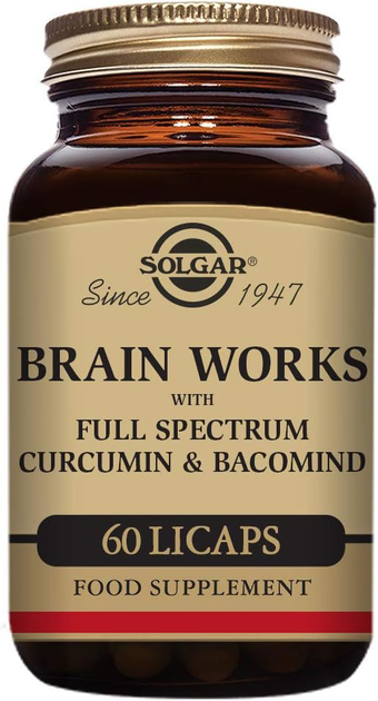 Suplement diety Solgar Brain Works 60 kapsułek (0033984006416) - obraz 1